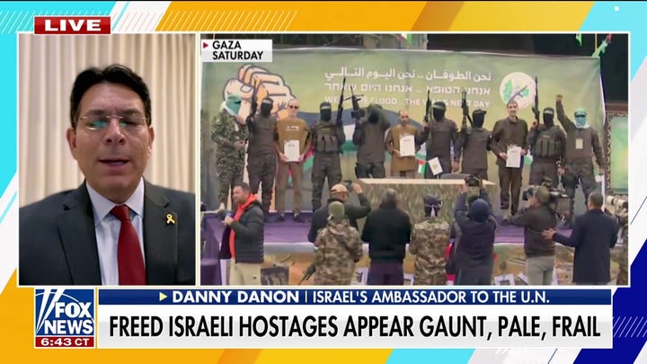 Danny Danon reacts to Israeli hostages being released in poor health: 